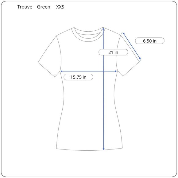 Trouve Women's Size XXS 2XS Dark Teal Green Chiffon Wrap Front V-Neck Top - Picture 3 of 5